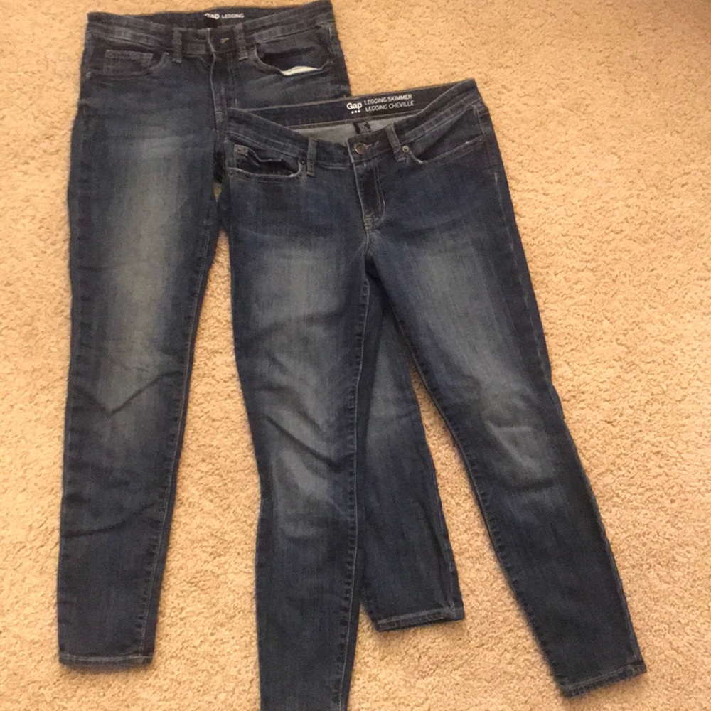 GAP legging jeans (2 pair), size 2/26 R, NWOT
